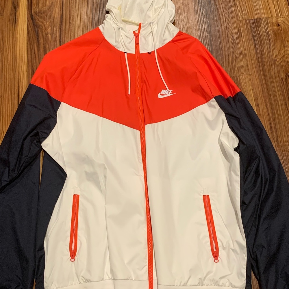 Nike Red White Blue Windbreaker Jacket Gem